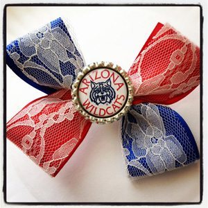 university of arizona hair bow | What to Wear on University of Arizona Game Day - LITTLE GIRLS