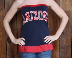 university of arizona womens tube top | What to Wear on University of Arizona Game Day - WOMEN