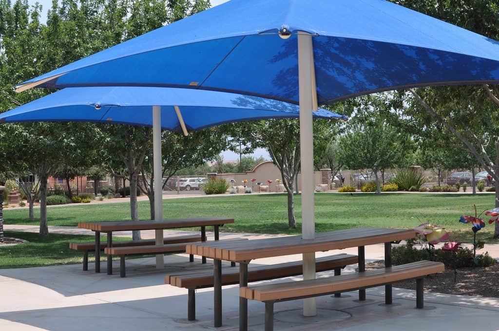 covered picnic tables at Rancho Sahuarita | Neighborhood Spotlight: Rancho Sahuarita
