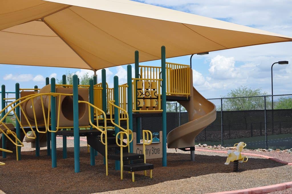 covered playground at Coyote Creek | Neighborhood Spotlight: Coyote Creek