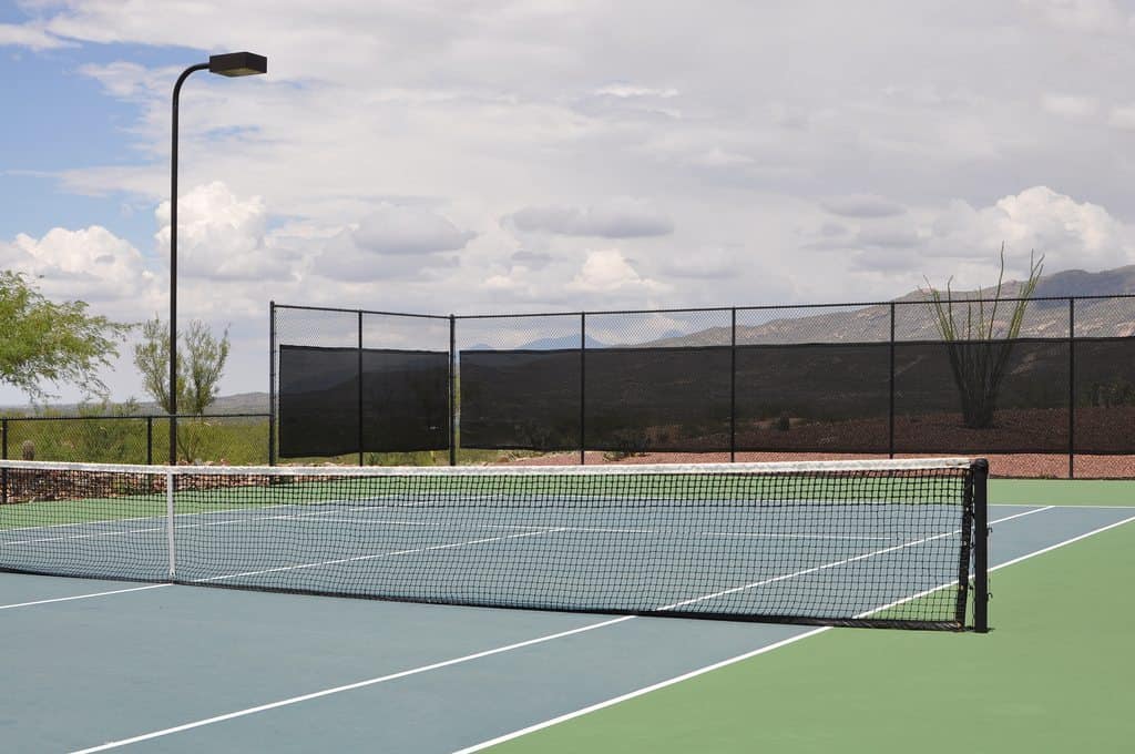 lighted tennis courts at Coyote Creek Recreation Center | Neighborhood Spotlight: Coyote Creek