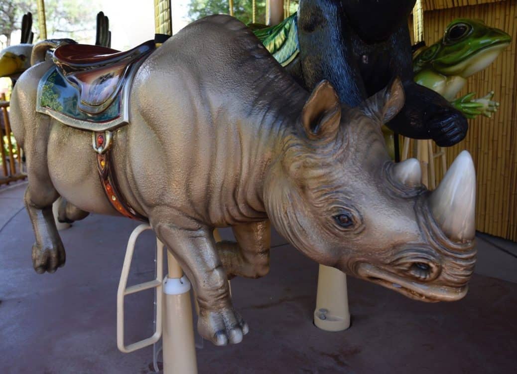 rhino carousel Reid Park Zoo