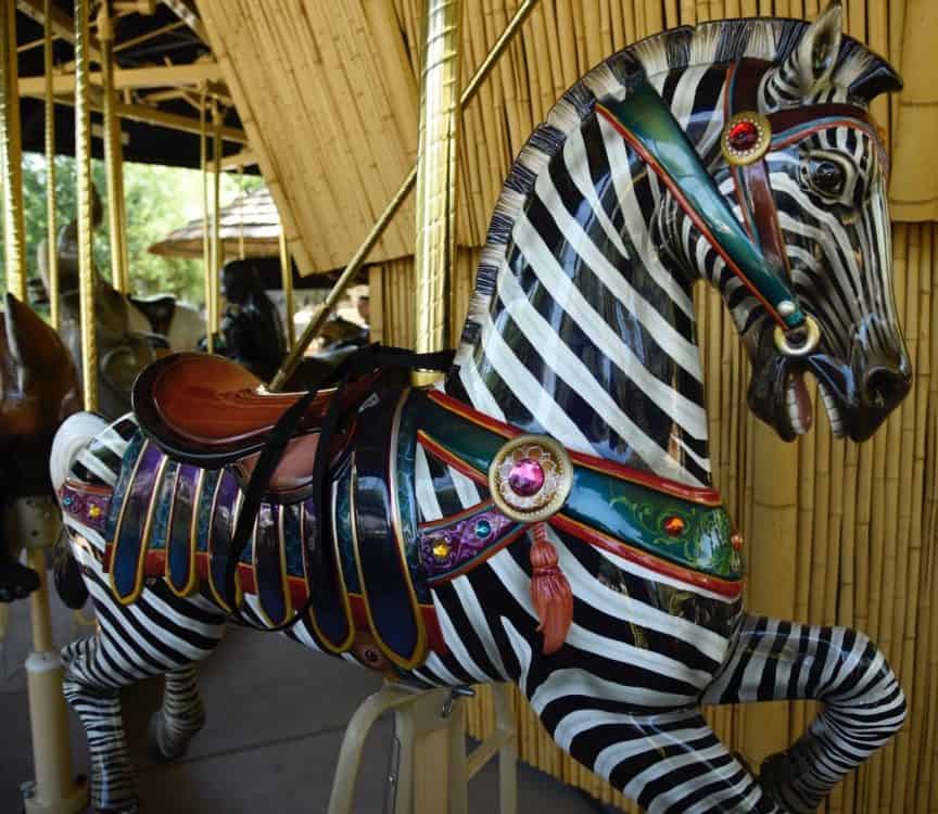 zebra carousel Reid Park Zoo