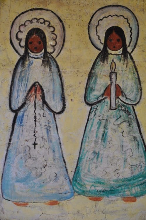praying by Ettore Ted DeGrazia