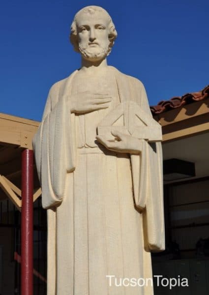 statues of saints and religious leaders at Salpointe Catholic High School | statues-of-saints-and-religious-leaders-at-Salpointe-Catholic-High-School