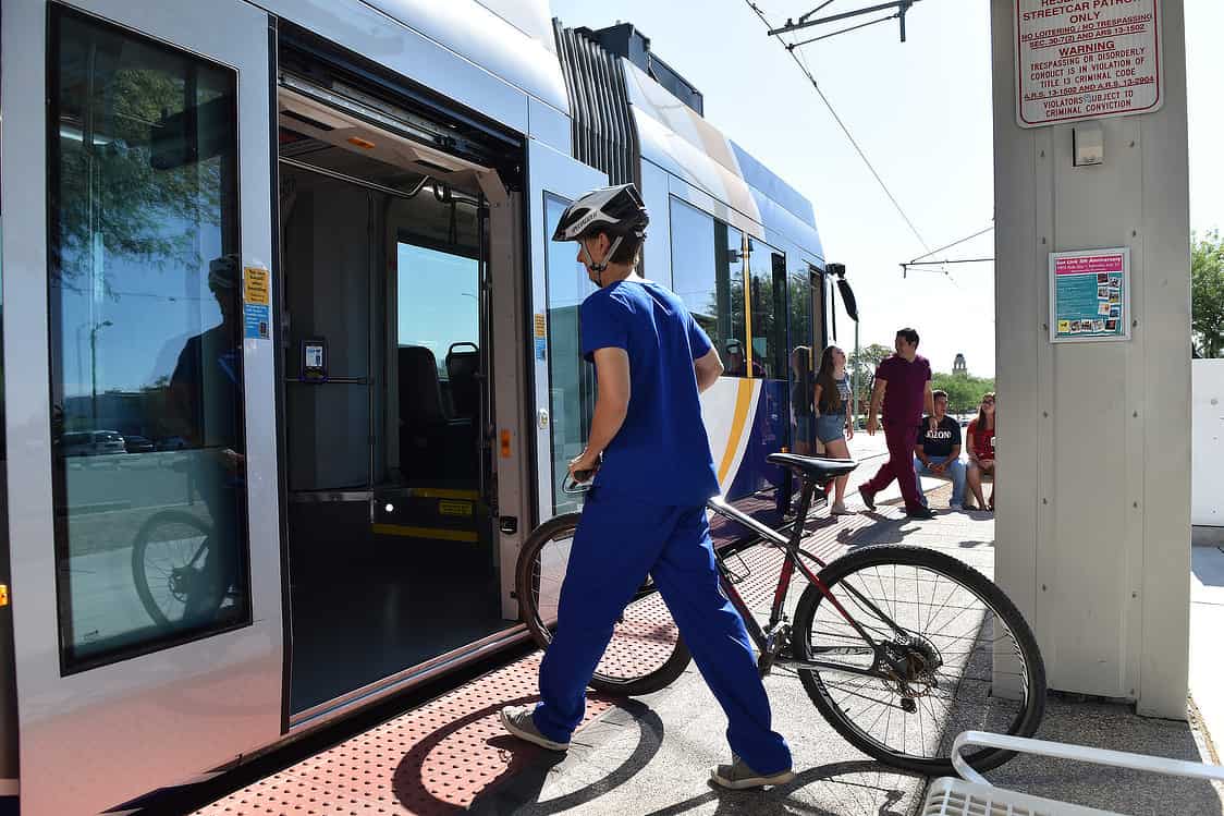 Doctor Nurse Bike Tucson Streetcar | Tucson Streetcar Guide - Parking, Passes, and Things To Do