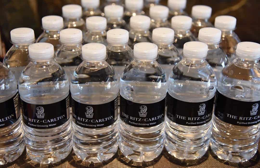 Ritz-Carlton water bottles