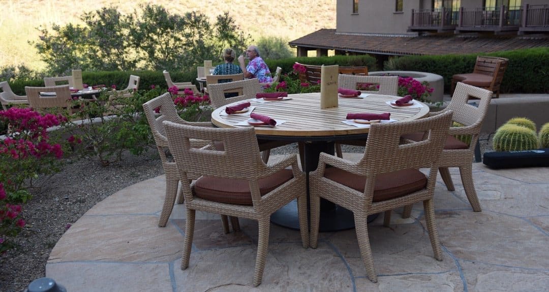 outdoor seating at Ritz-Carlton Dove Mountain