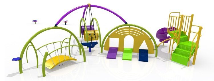 Ages 2-5 Playground Equipment for Purple Heart Park