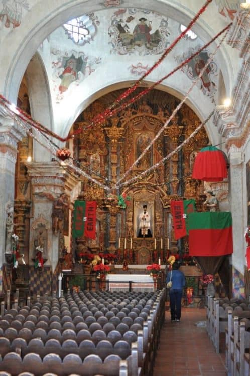 Inside Mission San Xavier del Bac