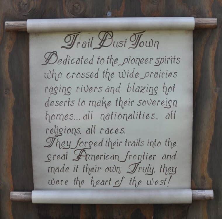 Trail Dust Town proclamation