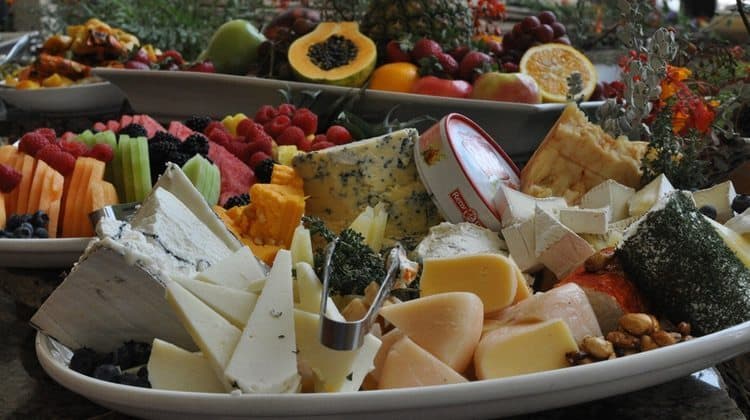 cheese and fuit at Westin La Paloma's Sunday Brunch
