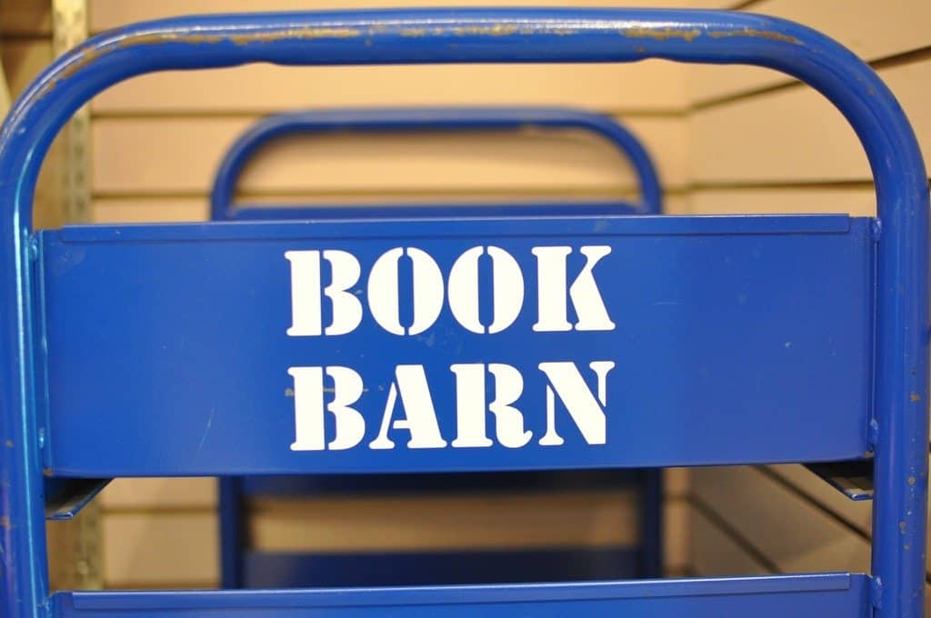 blue Book Barn cart