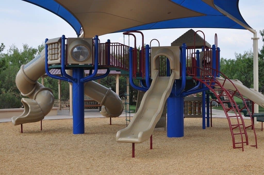 covered playgrounds are plentiful at Rancho Sahuarita