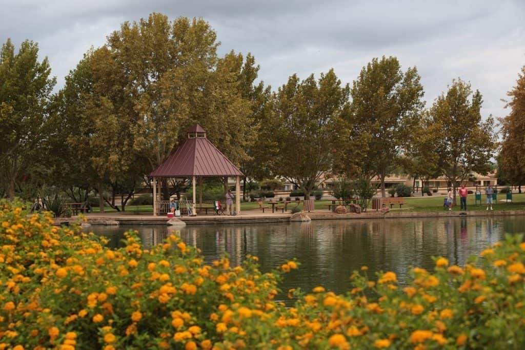 lake at Rancho Sahuarita