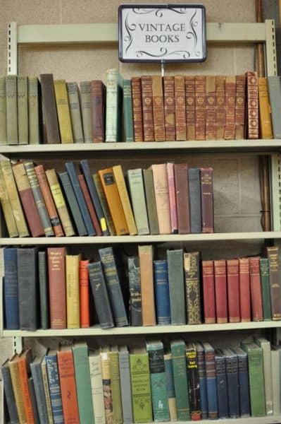 vintage books at the Book Barn | Friends of the Pima County Public Library - Book Sale Guide