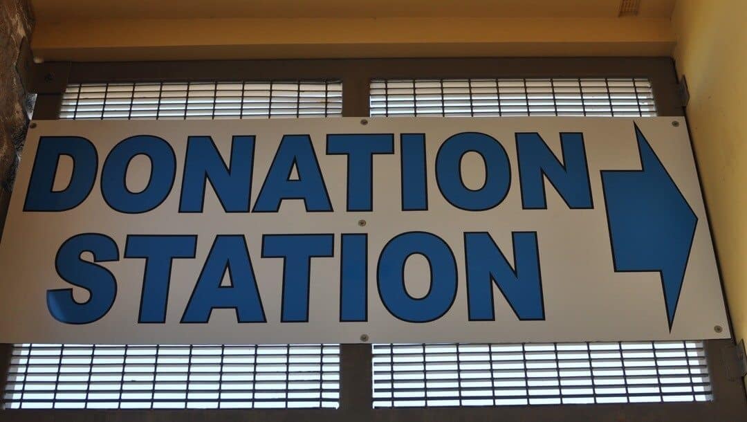 Donation Station at InJoy Thrift Store