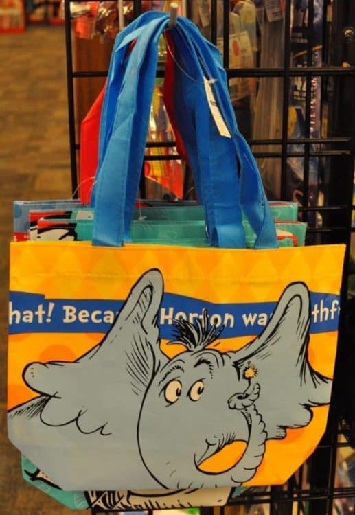 Dr Seuss bags at Bookmans