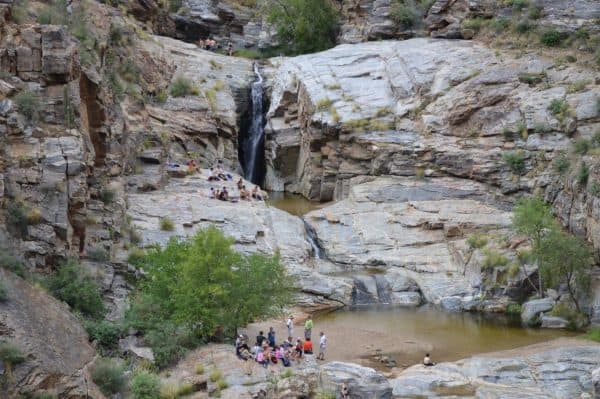 hiking groups at Seven Falls Sabino Canyon by Michael Eskue | Sabino Canyon - Attraction Guide