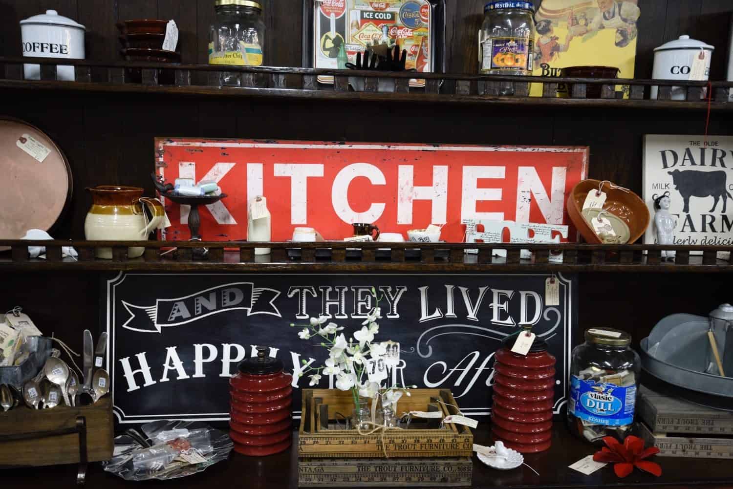 kitchen signs decor at Midtown Mercantile Merchants