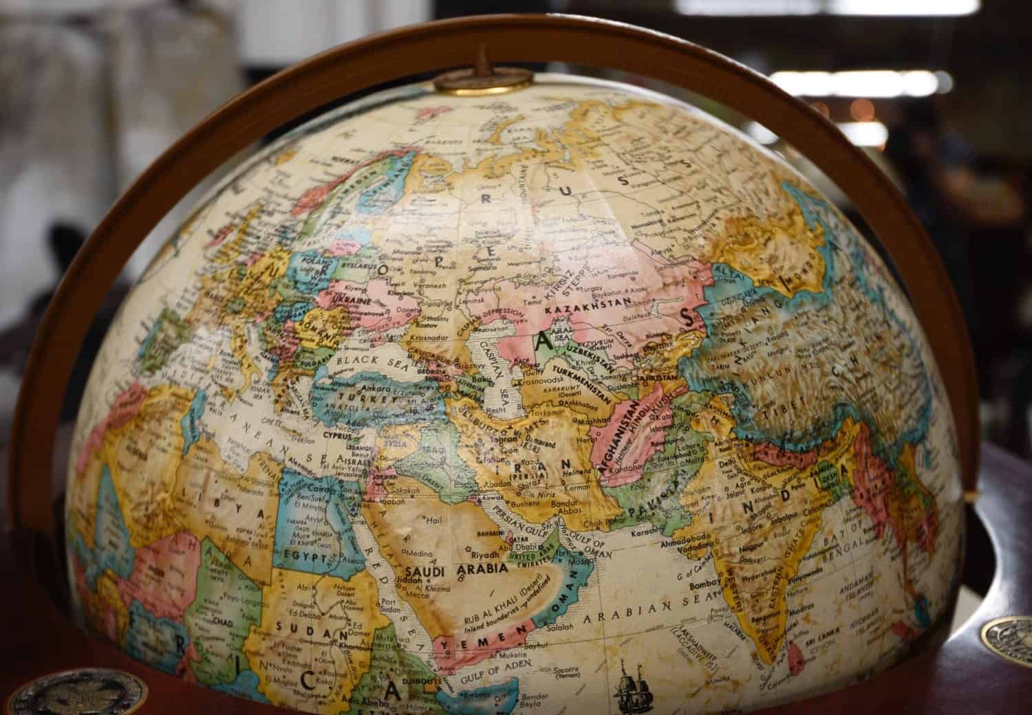 vintage globe
