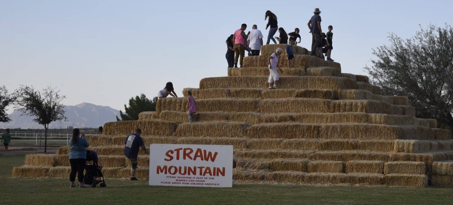 Straw Mountain at Marana Pumpkin Patch & Farm Festival
