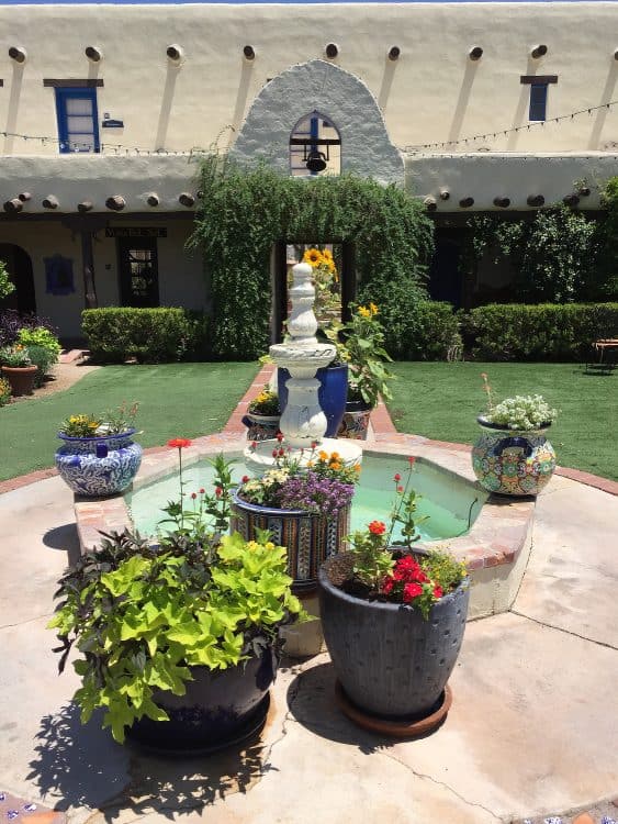 bell and courtyard at Hacienda Del Sol Tucson