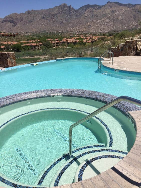 new pool at Hacienda Del Sol Guest Ranch Resort