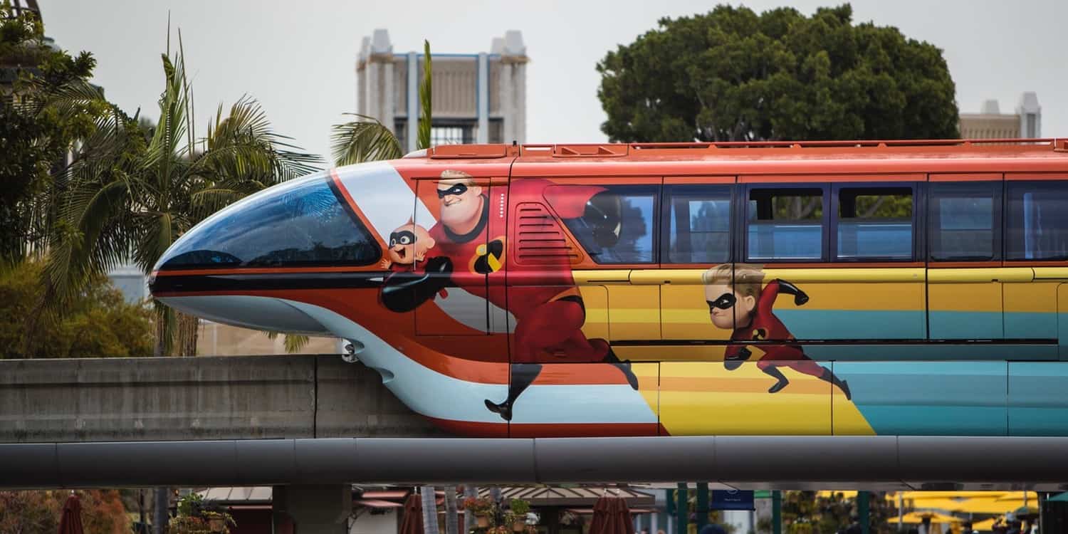 Incredibles Monorail Disneyland