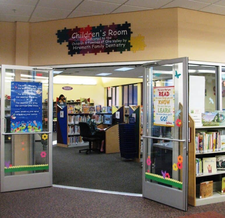 Entrance Children's Room Oro Valley Public Library