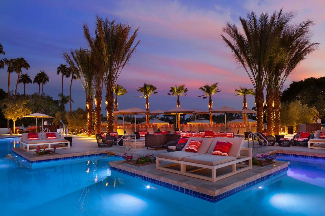 Phoenician VIP Pools Sunset Scottsdale