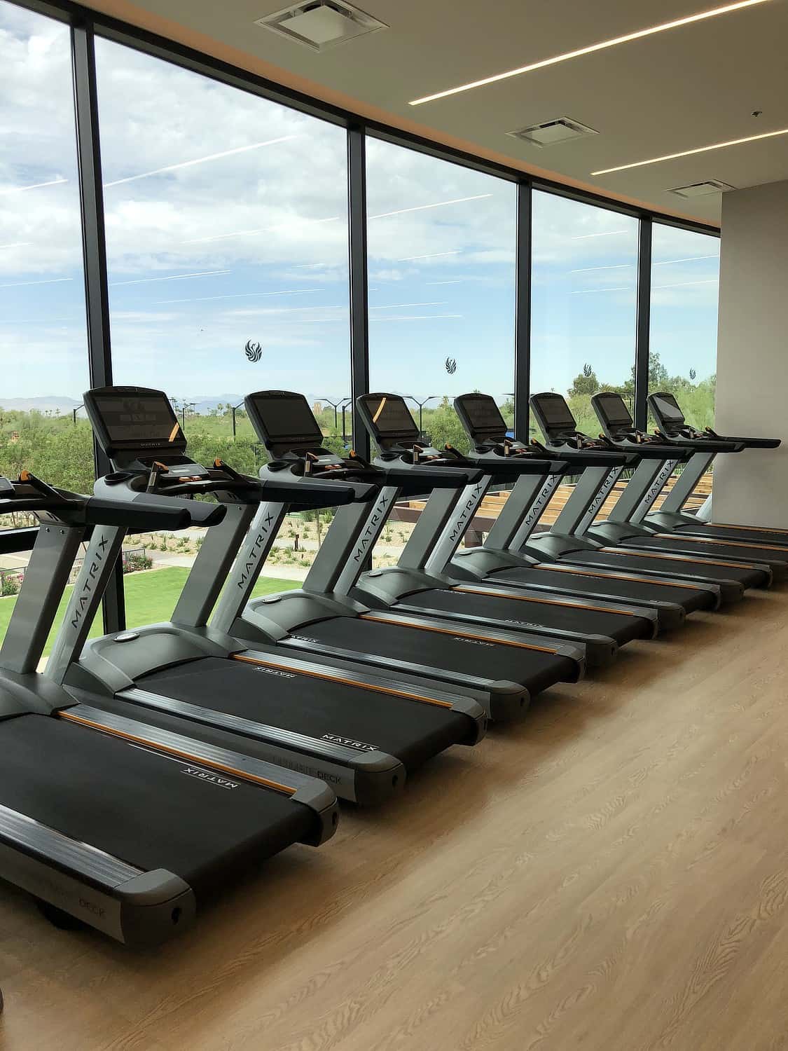 treadmills view Phoenician Athletic Club Scottsdale