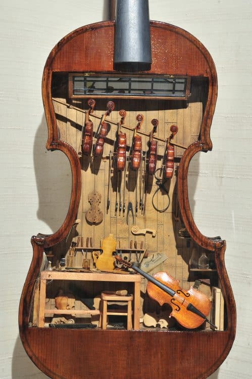 18th Century Violin Makers Shop Foster Tracy Mini Time Machine Museum