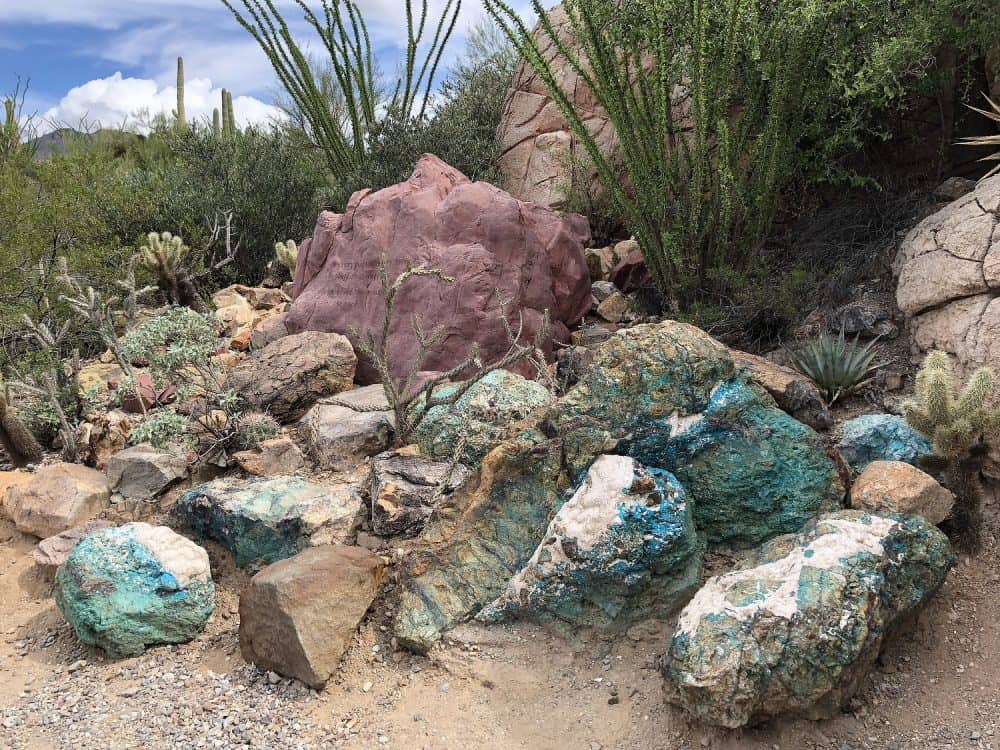 colorful rocks arizona sonora desert museum