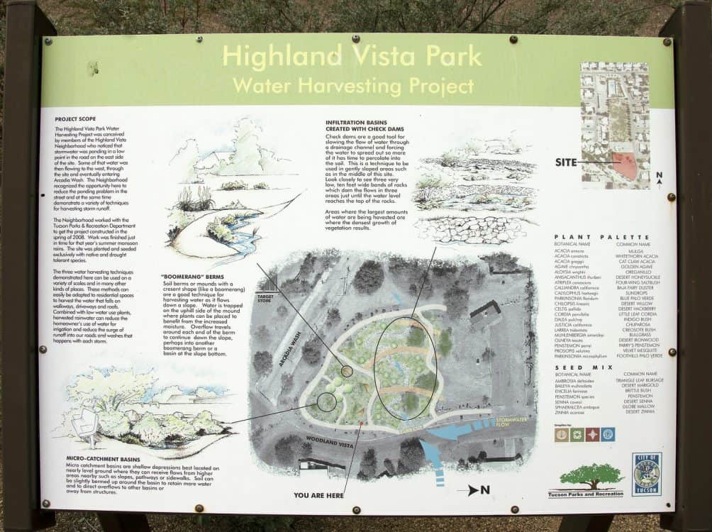 Highland Vista Park Water Harvesting Project Tucson