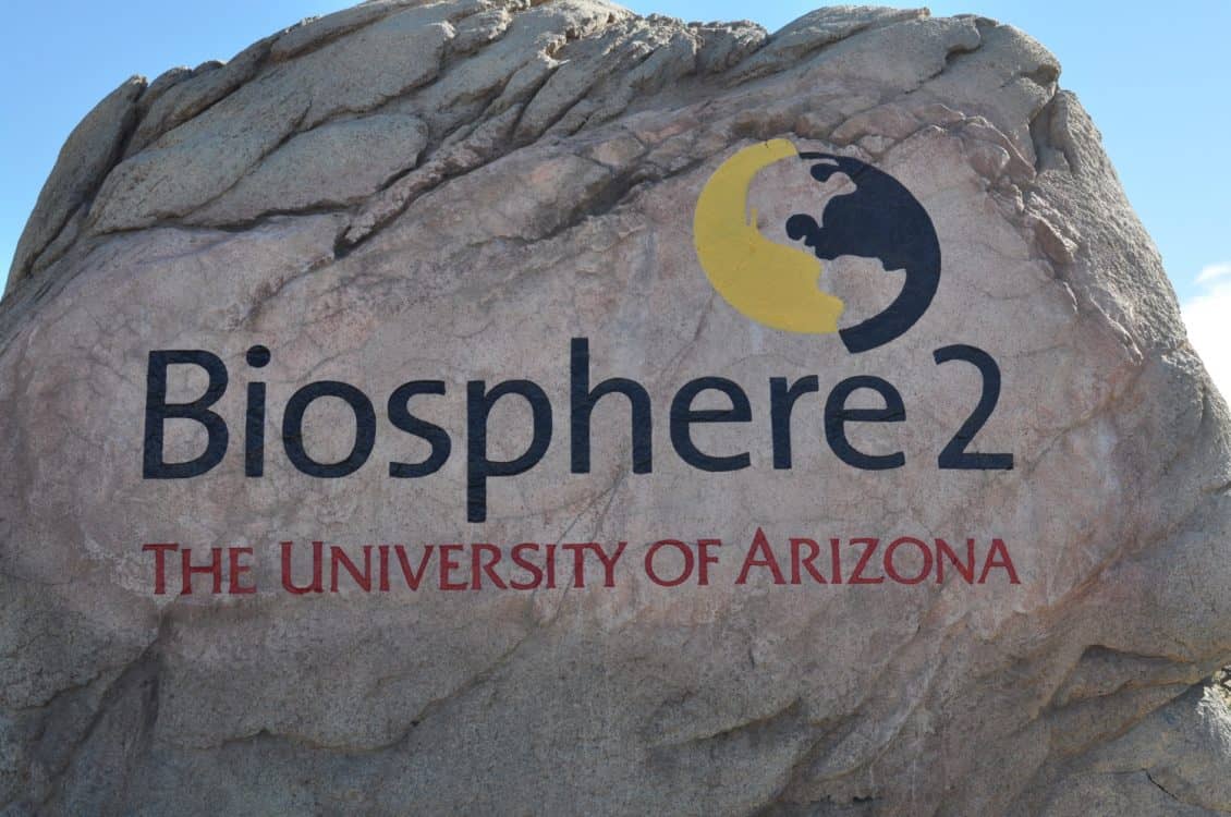 Biosphere 2 rock sign | Ultimate Guide to Biosphere 2