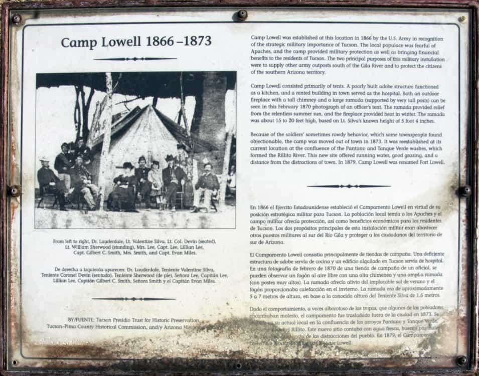 Camp Lowell history Tucson | Park Profile: Armory Park