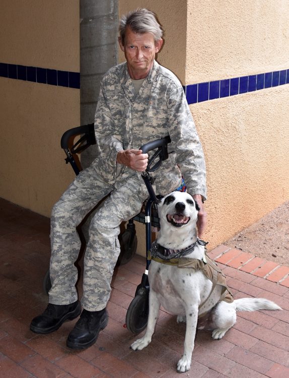 veteran with dog Armory Park Tucson | Park Profile: Armory Park
