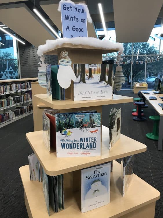 winter books display Flowing Wells Library | Flowing Wells Library - Ultimate Guide