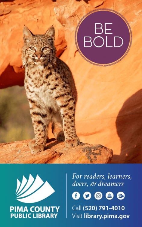 Pima County Public Library Card bobcat Be Bold | How to Get a Library Card in Tucson