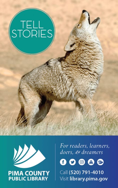 Pima County Public Library Card coyote Tell Stories | How to Get a Library Card in Tucson