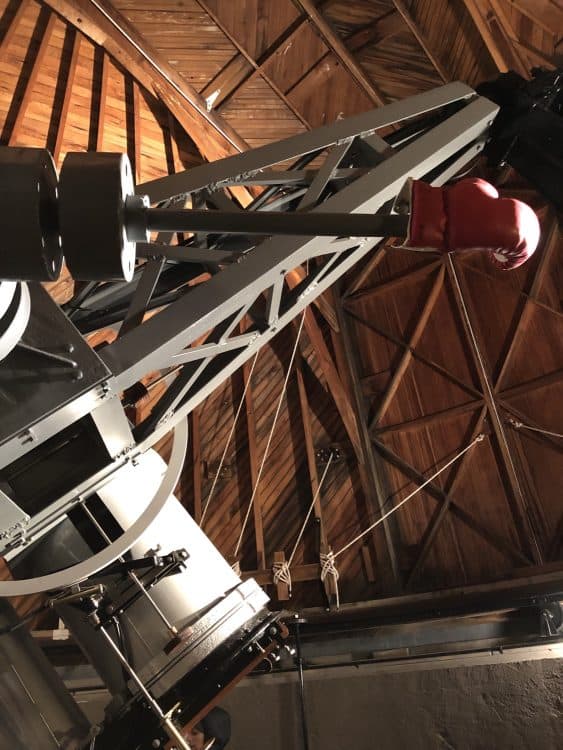 huge telescope boxing glove Lowell Observatory | Road Trip Guide: Tucson to Flagstaff