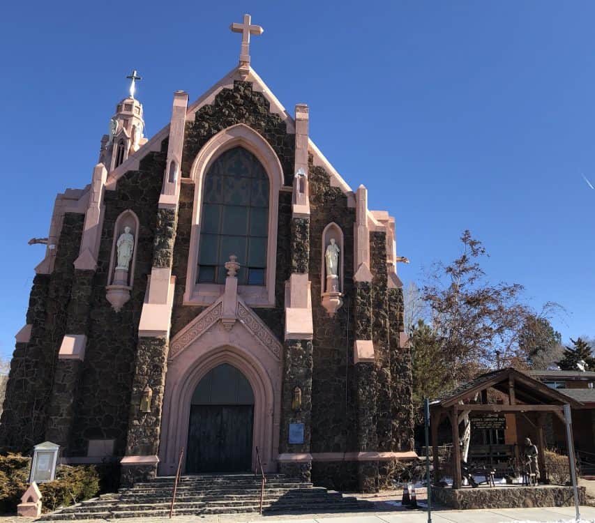 pink church Flagstaff | Road Trip Guide: Tucson to Flagstaff
