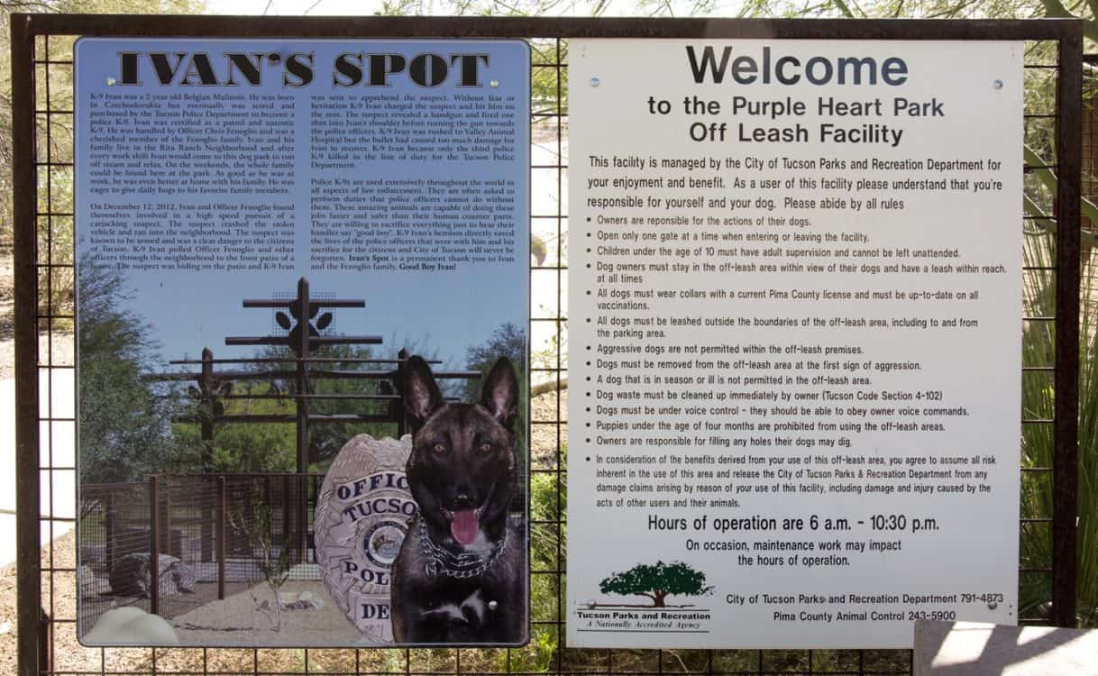 Ivans Spot Off Leash Facility Purple Heart Park | Park Profile: Purple Heart Park
