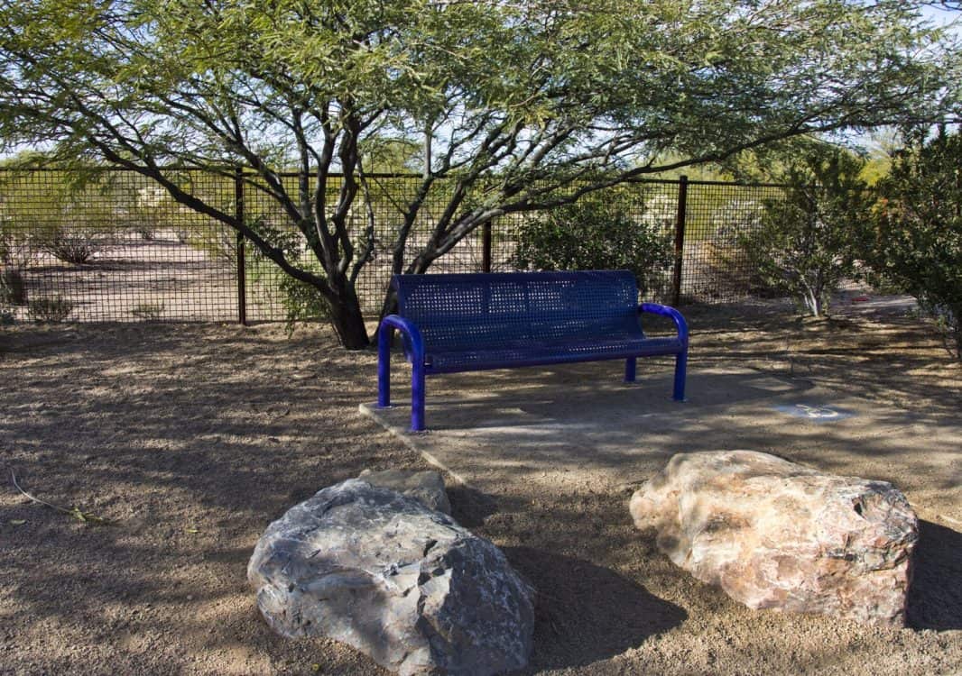 bench dog facility Purple Heart Park | Park Profile: Purple Heart Park