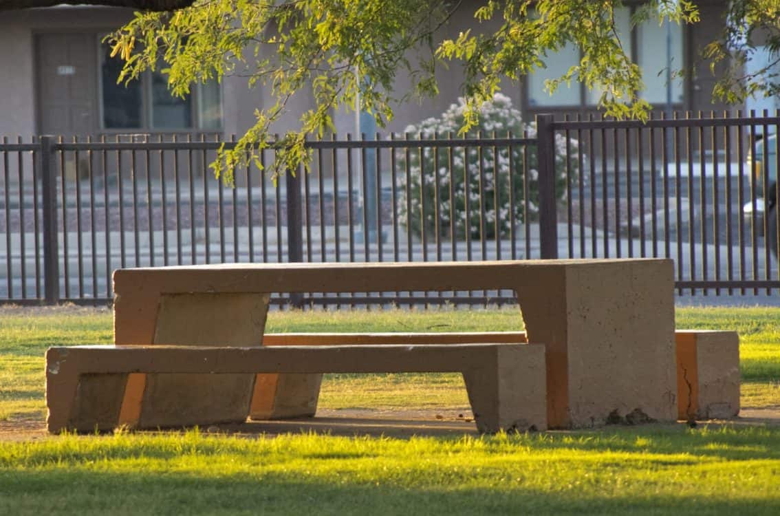 cement picnic table Freedom Park Tucson | Park Profile: Freedom Park