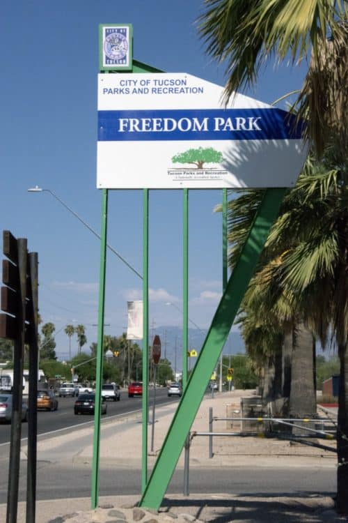 sign Freedom Park Tucson | Park Profile: Freedom Park