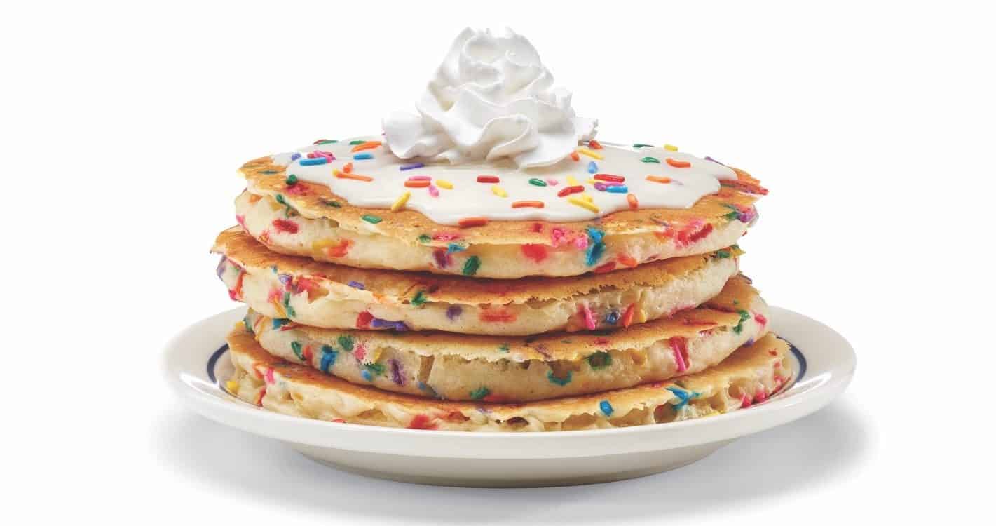 cupcake pancakes birthday freebie IHOP