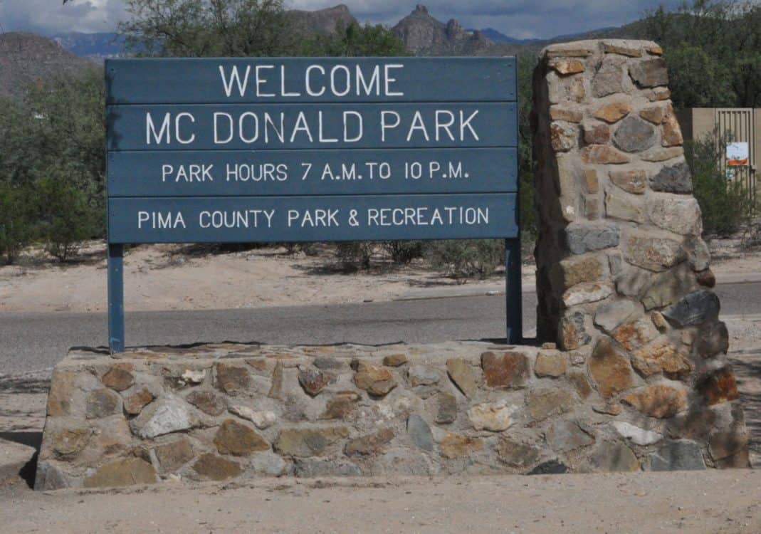 Welcome McDonald Park Tucson