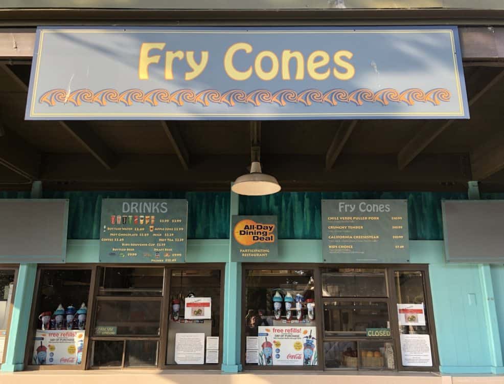 Fry Cones dining SeaWorld San Diego